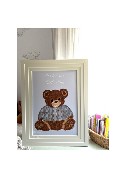 Welcome Little One - Baby Bear - Print